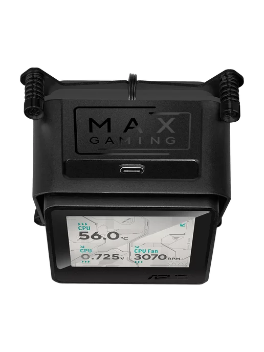 Asus Жидкостное охлаждение MAX Gaming LC 360 ARGB LCD Черный (90R, черный, фото 7