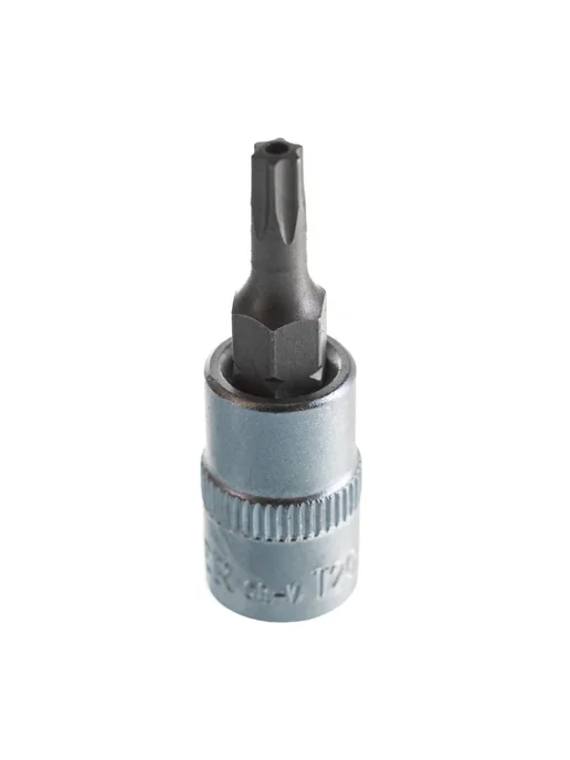 BERGER Бита-головка 1 4" Torx с отверстием Т20, серый