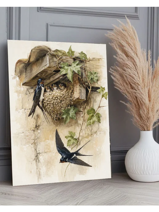 000 Art Hobby Home Картина по номерам 40х50 Ласточкино гнездо, 40x50, фото 2