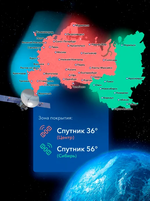 Триколор Комплект спутникового ТВ + антенна (год подписки в подарок), черный, фото 2