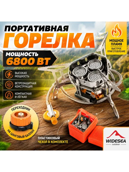 Газовая горелка Горелка газовая туристическая походная плит, вариант