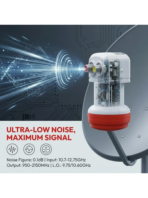 Конвертер частот 10.7-12.75GHz в 950-2150MHz, вариант, фото 3