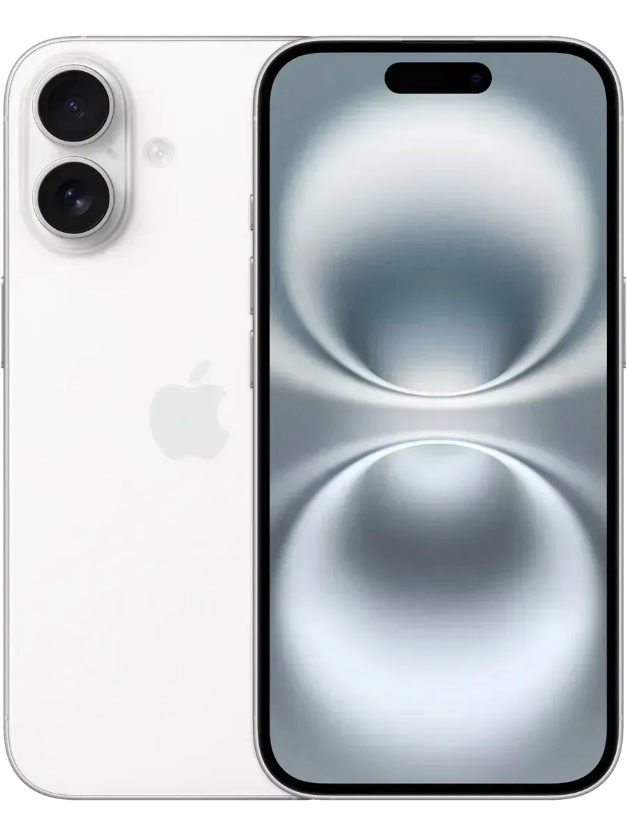 Смартфон iPhone 16 256 ГБ White nanoSIM + eSIM