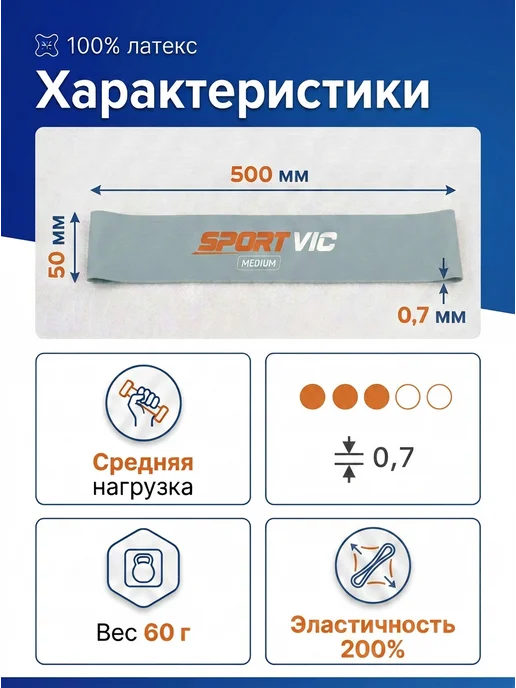 SportVic Резинки для растяжки стоп для художественной гимнастики, вариант, фото 2
