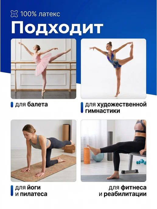 SportVic Резинки для растяжки стоп для художественной гимнастики, вариант, фото 5