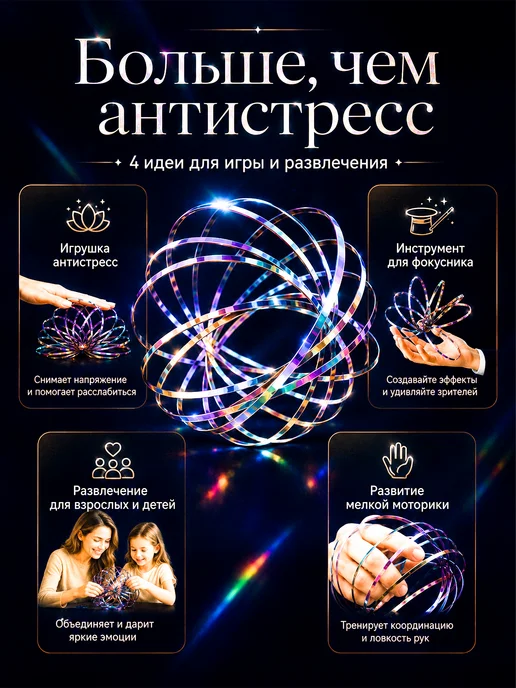 UNITORA Кинетические кольца торофлакс браслет антистресс, вариант, фото 4