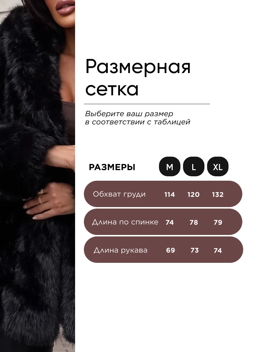Черная шуба искусственная короткая зимняя экошуба