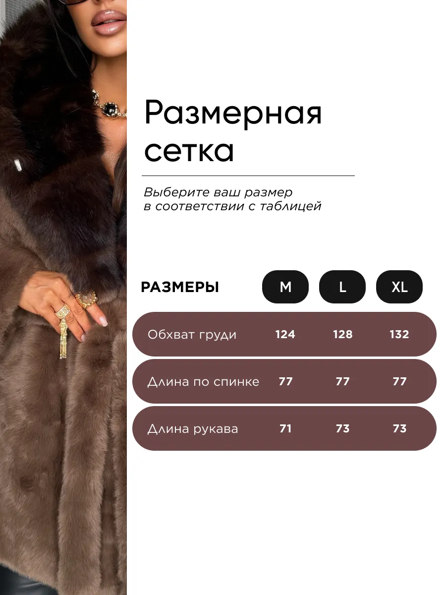 Коричневая шуба искусственная короткая зимняя экошуба