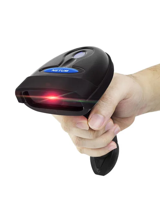 NETUM Bluetooth 2D сканер штрих-кодов NT-1200, черный, черный, фото 2