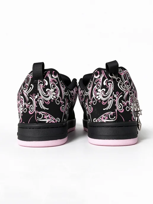 DC Shoes Кроссовки из кожи с вышивкой, созданные в коллаборации с бре, розовый, фото 3