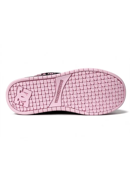 DC Shoes Кроссовки из кожи с вышивкой, созданные в коллаборации с бре, розовый, фото 5