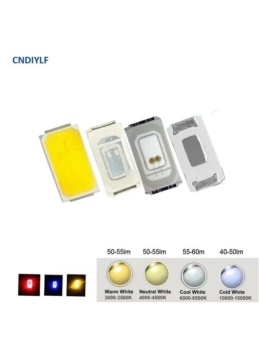 CNDIYLF Светодиодные лампочки 5730 SMD 200 шт. Red, 200PCS, 200 шт, 200 шт