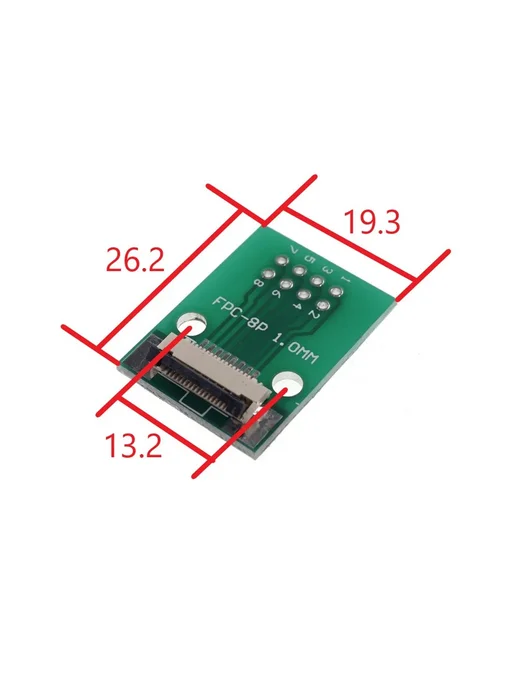 RTLECS Адаптер FPC FFC 24В 2PCS 8 Pin, 2 шт