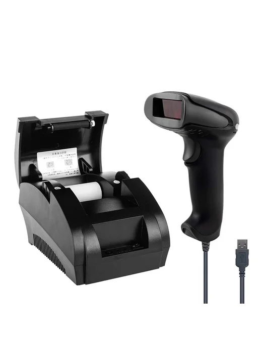 NETUM Лазерный сканер штрих-кодов NT-2012, USB, черный, US, черный, фото 2