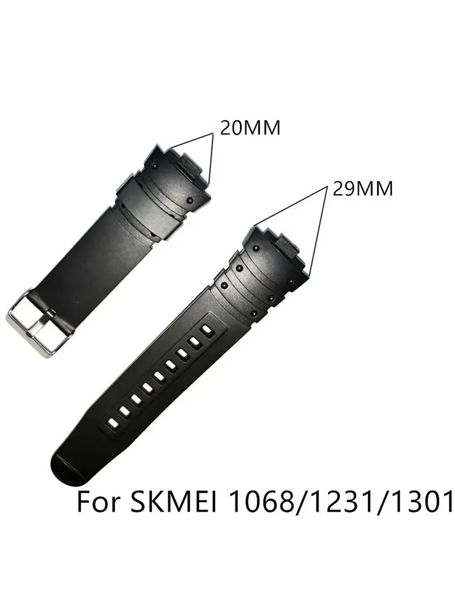 Ремешок для часов SKMEI 1068 1231 1301, черный