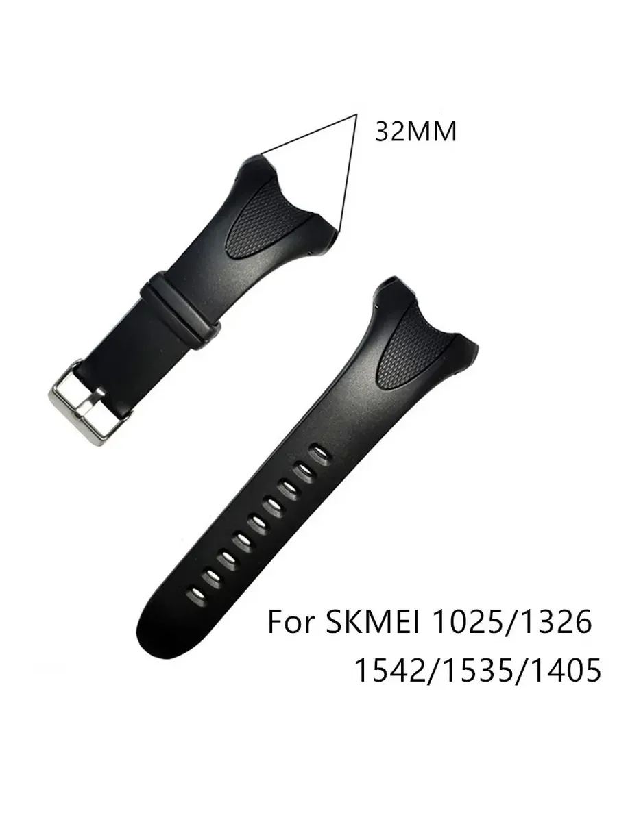 Черный ремешок для часов SKMEI 1025 1326 1542 1535 1405