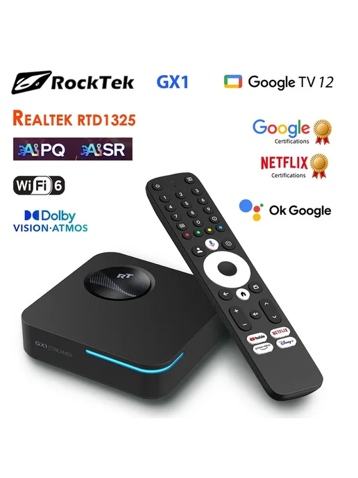 Rocktek GX1 Android TV Box 4ГБ 32ГБ, 4 ГБ, 32 ГБ, фото 2