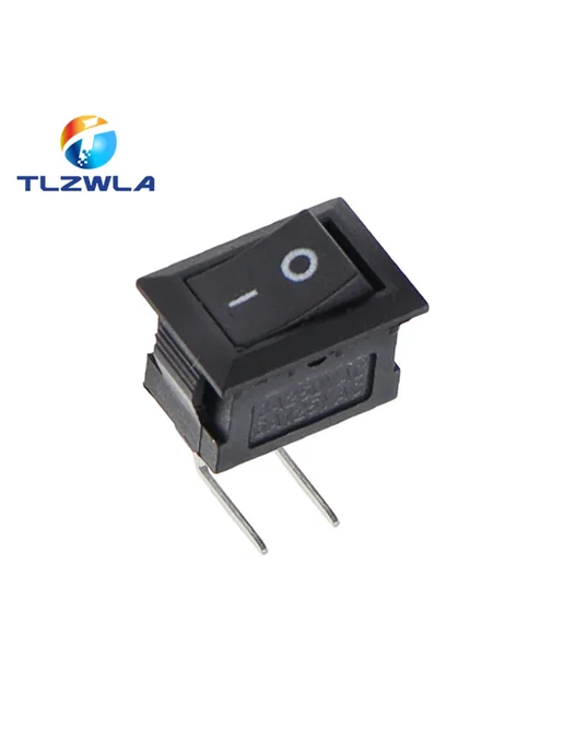 TLZWLA 100 шт. Мини-переключатель KCD11 2Pin L-type black, 100 шт