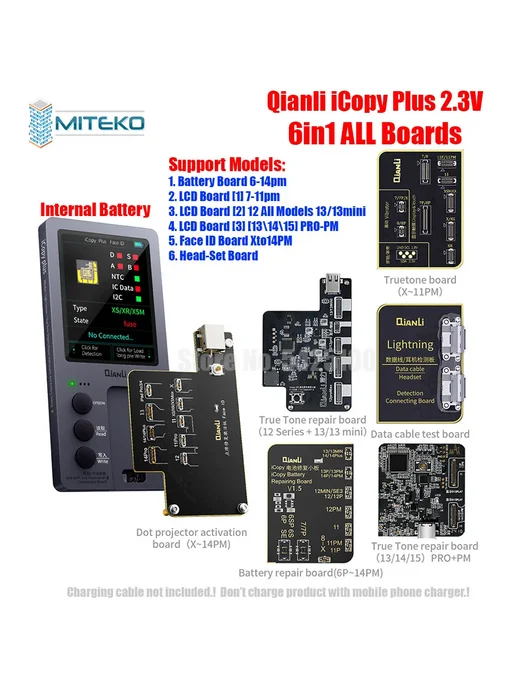 Нет бренда Плата для тестирования аккумуляторов Qianli iCopy Plus 2.3v, вариант, фото 2