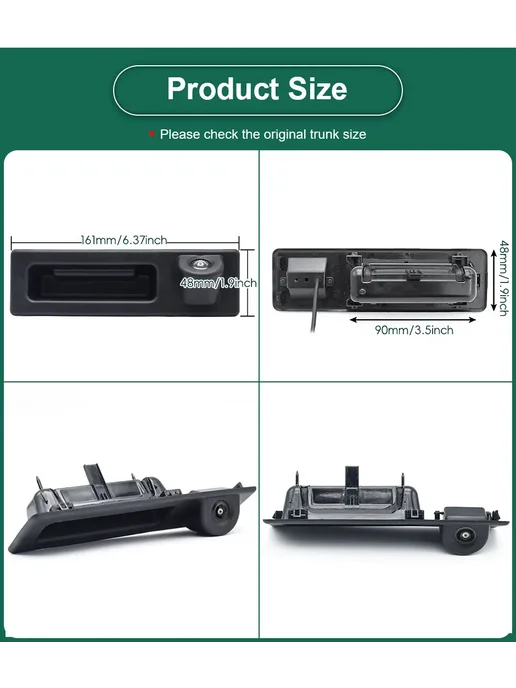 GreenYi AHD 720P CVBS 720P Автокамера заднего вида для Ford Land Rov, Камера CVBS BMW 3, фото 4