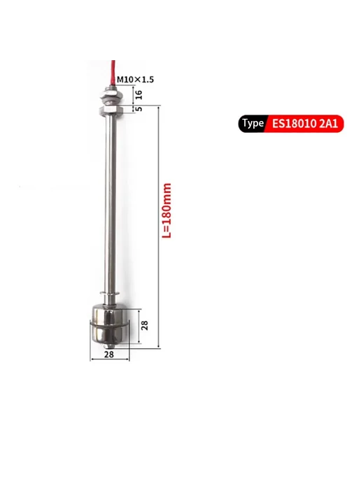 Датчик уровня воды ELECALL ES6010 2A1, 60 мм, ES18010 180 мм