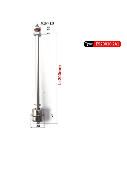 Датчик уровня воды ELECALL ES6010 2A1, 60 мм, ES20010 200mm