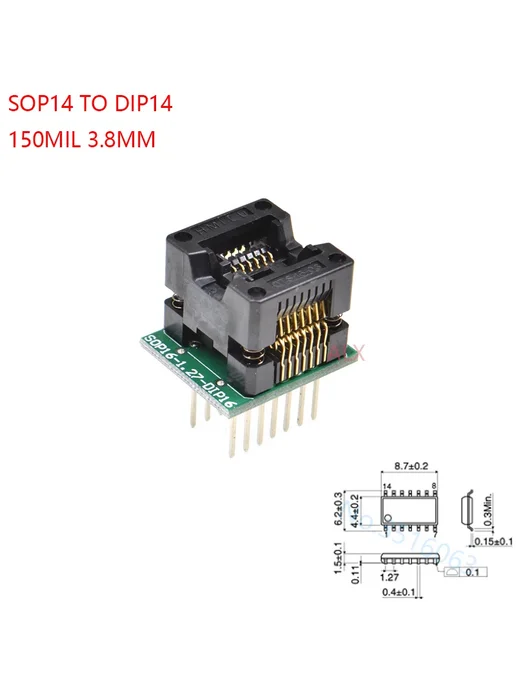 ALINSIN Тестовое гнездо SOP14 to DIP14, вариант