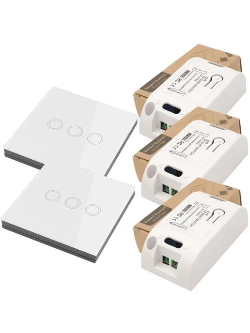 Diese Беспроводной сенсорный выключатель света 3Receivers 1Switchs, 2Switchs