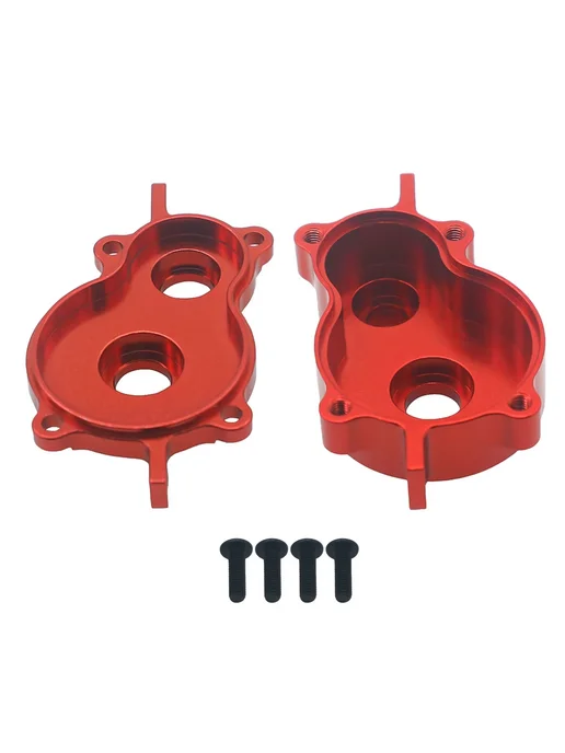 RCAWD Крышка корпуса коробки передач Redcat Gen8 SILVER, красный, фото 4
