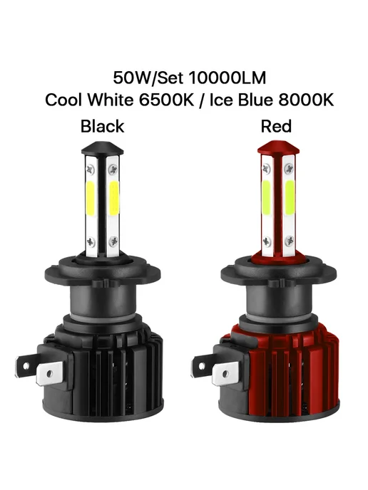 ASLENT H11 Автомобильные фары LED, ice blue 8000K, Red, синий, фото 2