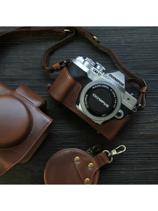 Andralyn Мультяшный чехол для камеры Olympus OMD EM10 Mark IV Coffee, коричневый, фото 2