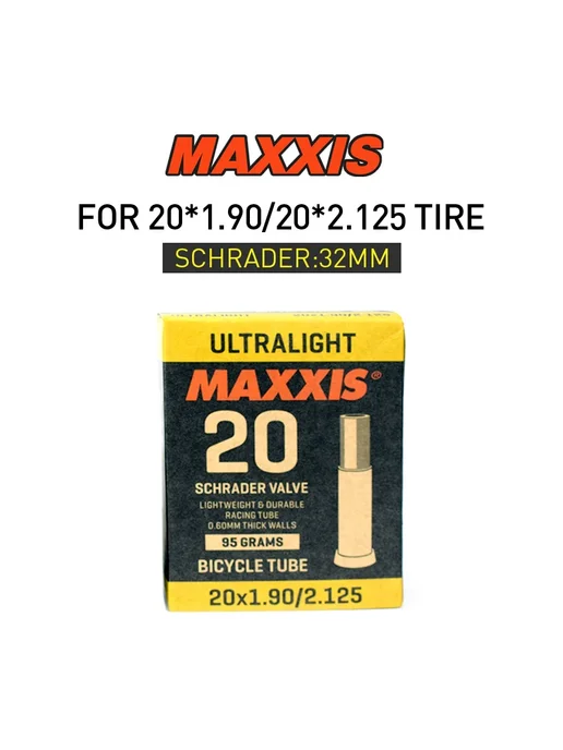 Maxxis Трубки для велосипеда type 20x1.9 2.125av, 20x1.9