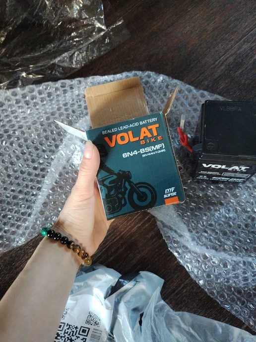 VOLAT Аккумулятор для мототехники 6в 4ач на мотоцикл, мопед AGM, вариант, фото 3