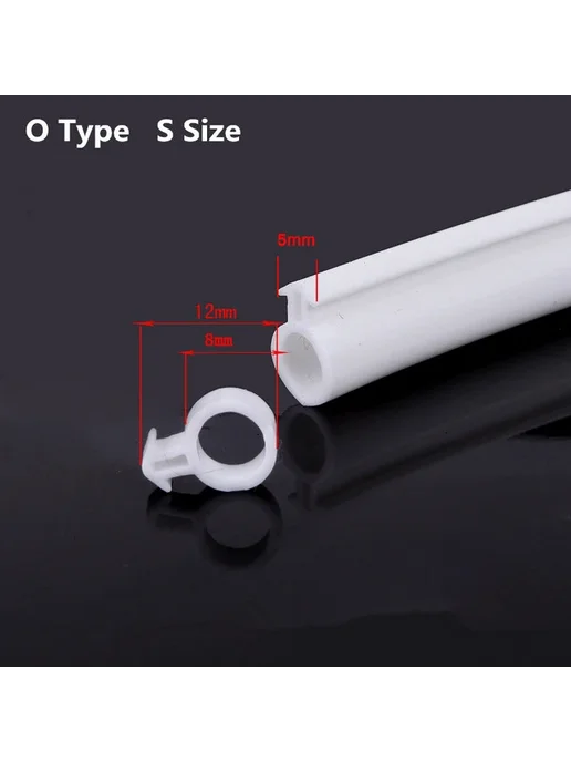 Нет бренда Уплотнительная лента EPDM White S Size О 5М, белый