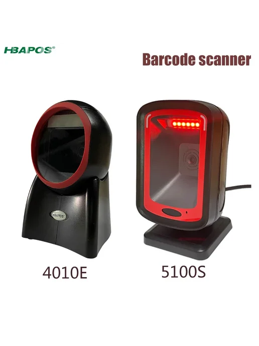 HBAPOS Сканер штрих-кодов 2D проводной HBA-6300, красный, фото 3