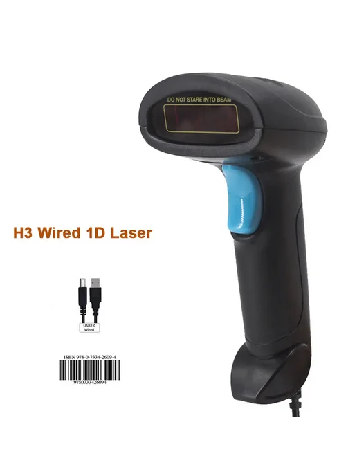 Holyhah Проводной сканер штрих-кода H3 1D Laser, вариант