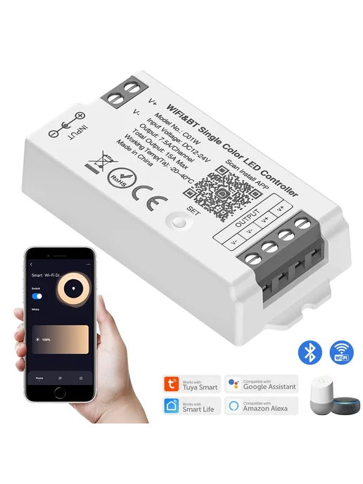 BTF-lighting Wi-Fi контроллер для LED ленты 12-24В, Remote-, вариант
