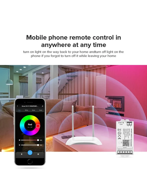 BTF-lighting Wi-Fi BT Dual White LED Controller 12-24В, Remote- 3xControl, белый, фото 7
