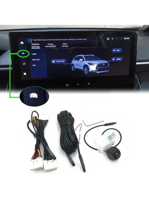 BYHUAOO Камера заднего вида Dynamic CAM C Toyota Corolla Cross 2023-, вариант