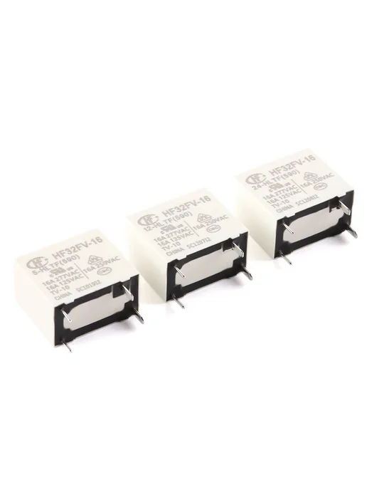 Your Cee Реле HF32FV-16 5В 12В 24В 16А, 5шт, 5 шт