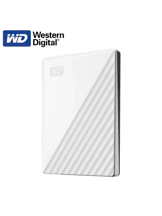 WD My Passport Портативный внешний жесткий диск 4 ТБ white, 4 ТБ