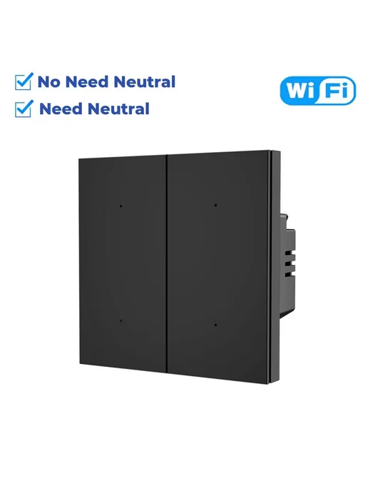 UNSH Умный Wi-Fi выключатель белый 4 gang, черный