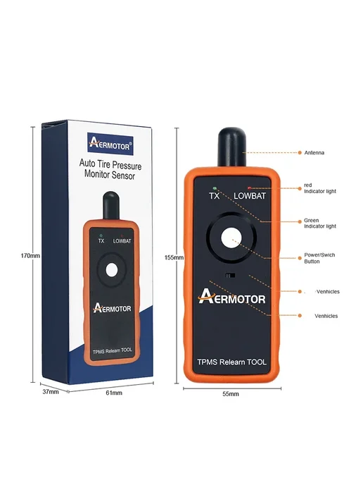 Нет бренда Aeromotor 2 в 1 TPMS Relearn Ford GM, вариант, фото 6