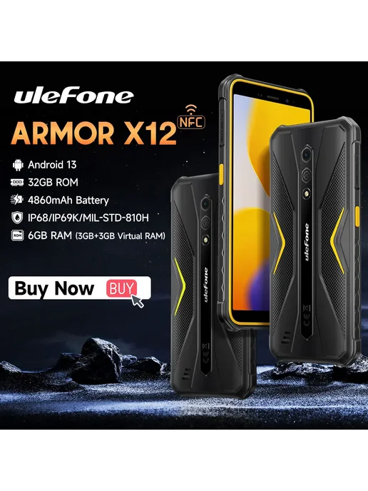 Смартфон Ulefone Armor X12 6/32 ГБ, зеленый, фото 2