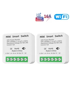 UNSH Умный выключатель Mini Smart Switch 16A Wi-Fi с Power Monito