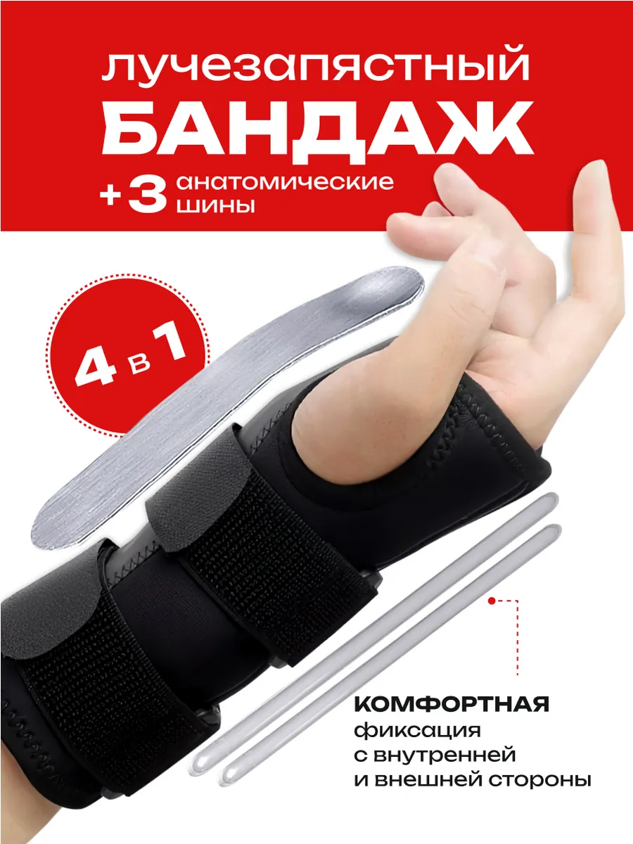 Бандаж на лучезапястный сустав, ортез, ортопедический