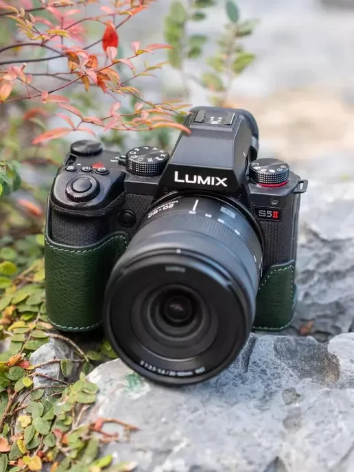 Andralyn Кожаная сумка для LUMIX S5 II S5M2 Шоколад, коричневый, фото 4