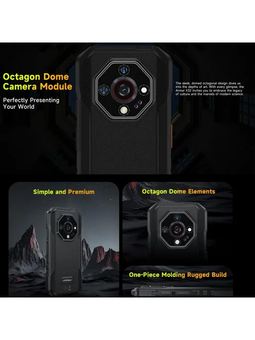 Смартфон Ulefone Armor X32 6/128 ГБ, черный, фото 4