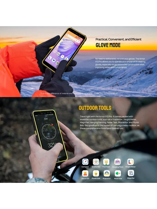 Смартфон Ulefone Armor X12 Pro 4/64 ГБ, оранжевый, фото 5