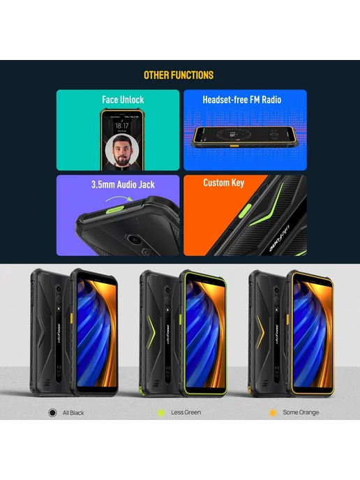 Смартфон Ulefone Armor X12 Pro 4/64 ГБ, оранжевый, фото 7
